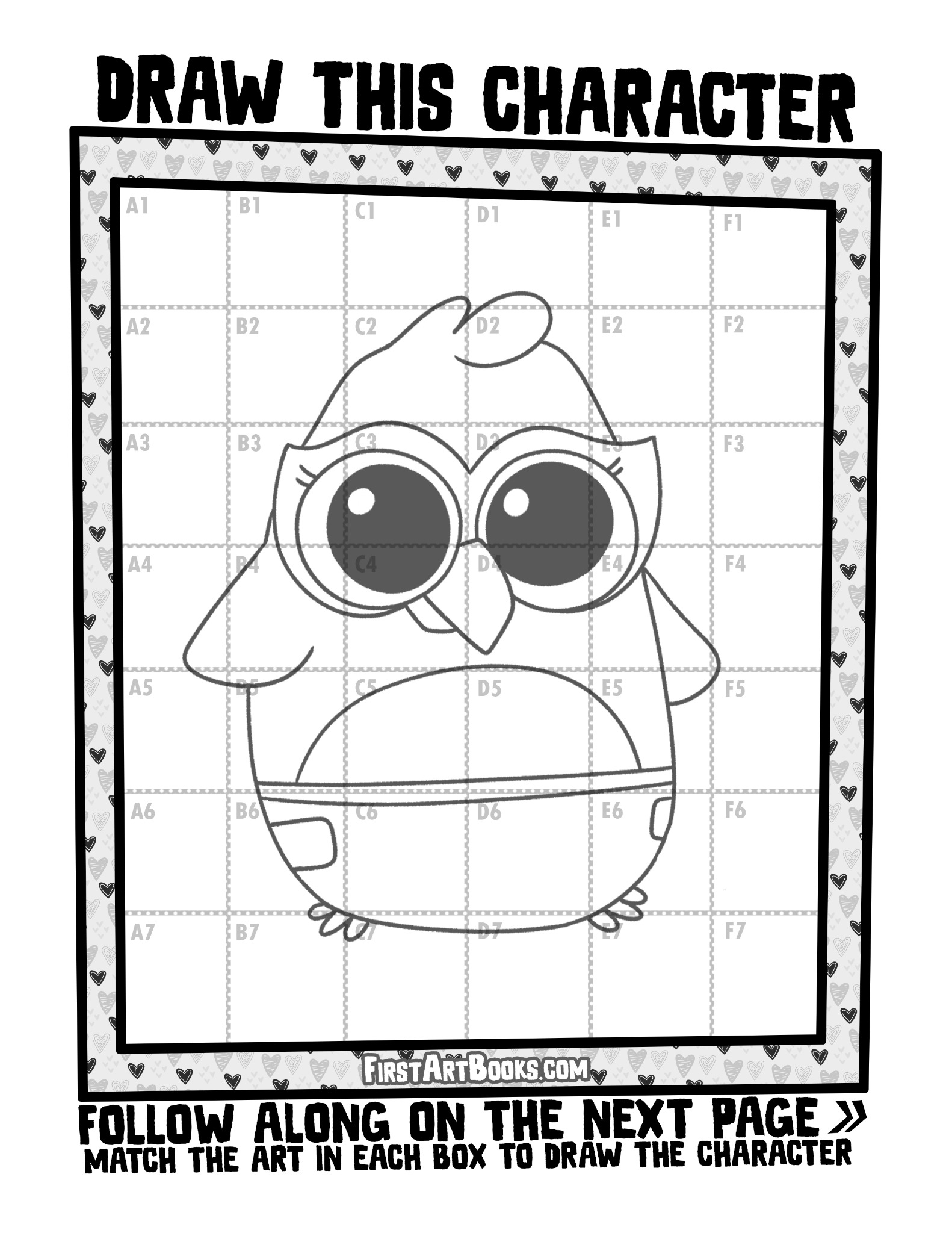 Interior sample 4 from Draw by Grid: Baby Animals