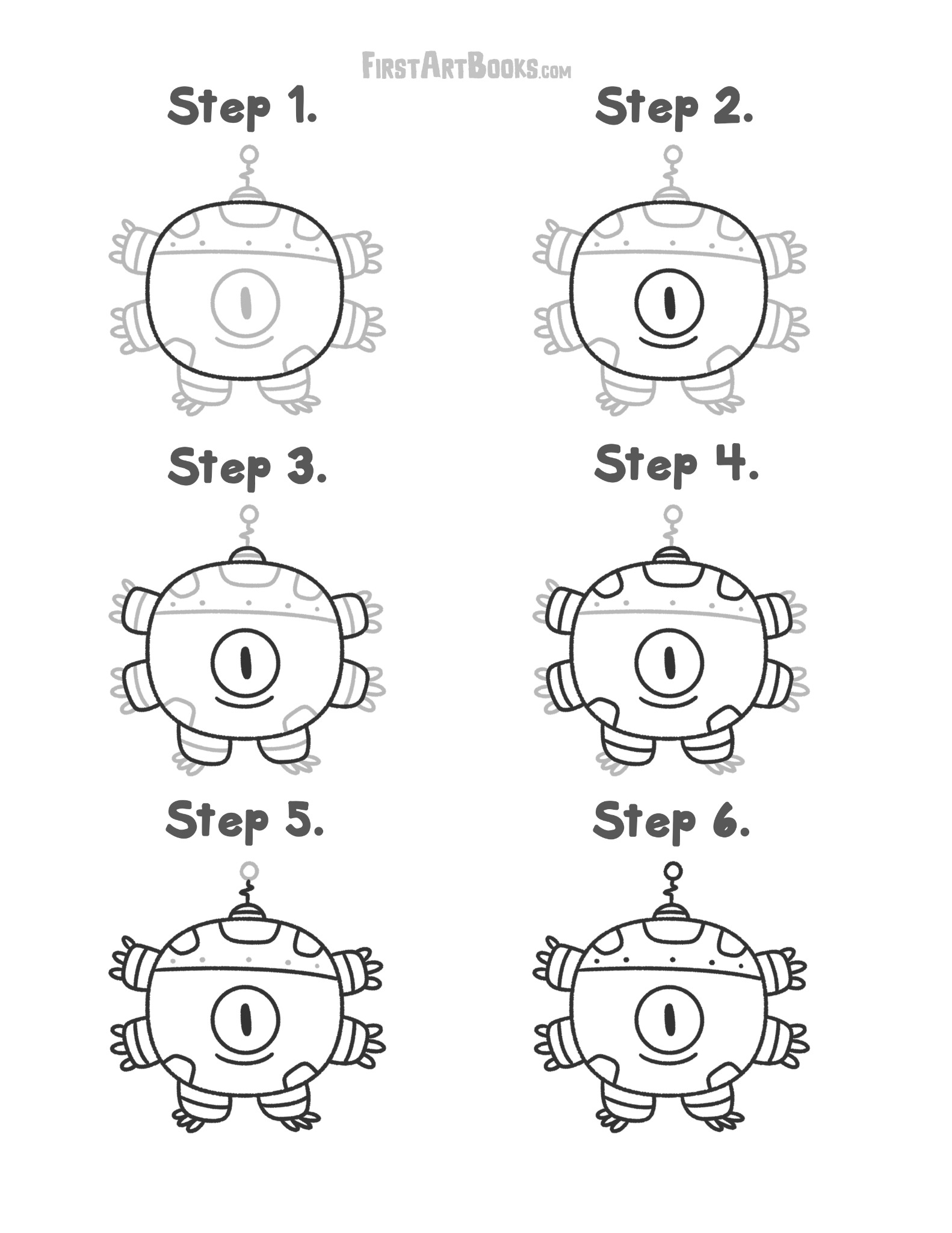 Interior sample 3 from How to Draw: Baby Robots