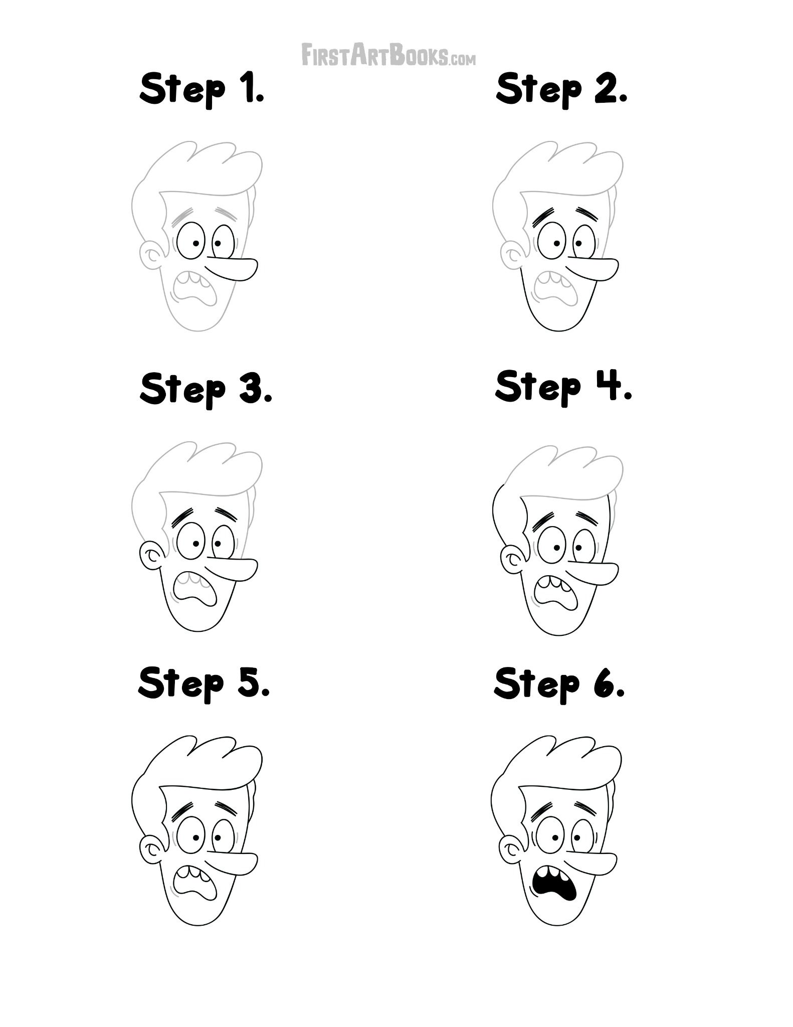 Interior sample 3 from How to Draw: Goofy Faces